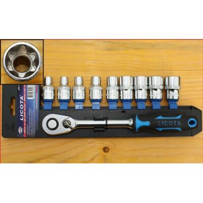 Boni-shop Zestaw nasadek Torx E-profil 1/2 cala z grzechotką Boni-shop Zestaw nasadek Torx E-profil 1/2 cala z grzechotką