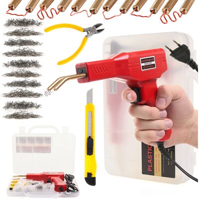 Zszywacz Do Plastiku H50 800 Zszywek 6 Rodzajów Nożyk Szczypce Techrebal Zszywacz Do Plastiku H50 800 Zszywek 6 Rodzajów Nożyk Szczypce Techrebal