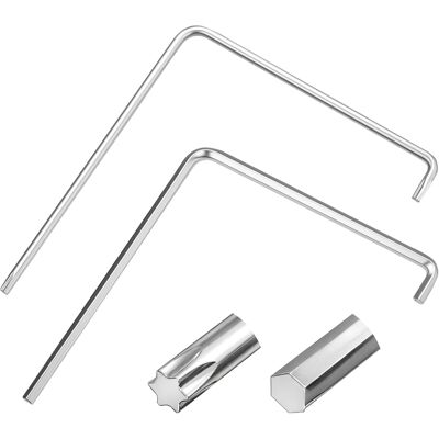 Inny producent 2 Sztuki Zestaw Kluczy Do Regulacji Okien 4 Mm Imbusowy I Torx Tx15 Inny producent 2 Sztuki Zestaw Kluczy Do Regulacji Okien 4 Mm Imbusowy I Torx Tx15