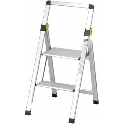DRABINA DRABINKA DOMOWA SKŁADANA SLIM 2-STOPNIE Z UCHWYTEM 150KG STALCO DRABINA DRABINKA DOMOWA SKŁADANA SLIM 2-STOPNIE Z UCHWYTEM 150KG STALCO