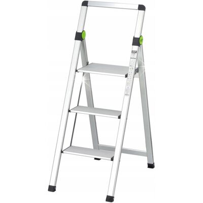 DRABINA DRABINKA DOMOWA SKŁADANA SLIM 3-STOPNIE Z UCHWYTEM 150KG STALCO DRABINA DRABINKA DOMOWA SKŁADANA SLIM 3-STOPNIE Z UCHWYTEM 150KG STALCO