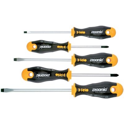 Felo Ergonic Zestaw 5 Wkrętaków Ph, Sl 400 951 18 Felo Ergonic Zestaw 5 Wkrętaków Ph, Sl 400 951 18