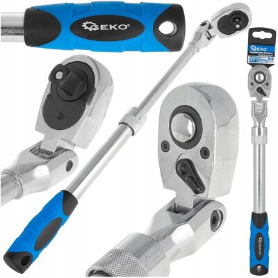 Grzechotka Teleskopowa Geko 1/2” 370-510 Mm Crv 72t Łamana Przegubowa Grzechotka Teleskopowa Geko 1/2” 370-510 Mm Crv 72t Łamana Przegubowa