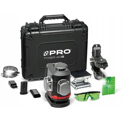 Laser akumulatorowy wieloliniowy 360° zielony PRO TYXER 4DG ZestawPLUS Laser akumulatorowy wieloliniowy 360° zielony PRO TYXER 4DG ZestawPLUS