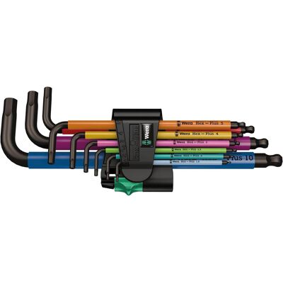 Wera 950 Spkl/9 Sm Klucze Imbusowe Z Długim Ramieniem, Stal Stopowa, 9 Wera 950 Spkl/9 Sm Klucze Imbusowe Z Długim Ramieniem, Stal Stopowa, 9