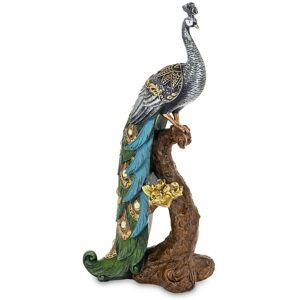 ART Kolorowa Wysoka Figurka Paw Kurak Dekoracja Ozdoba Statuetka Na Prezent ART Kolorowa Wysoka Figurka Paw Kurak Dekoracja Ozdoba Statuetka Na Prezent