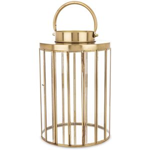 ART Lampion Metalowy Latarnia Postarzane Złoto ART Lampion Metalowy Latarnia Postarzane Złoto