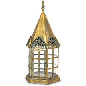 ART Latarnia Lampion Świecznik Złoty Metalowy Wieża Wysoki Retro Loft Vintage ART Latarnia Lampion Świecznik Złoty Metalowy Wieża Wysoki Retro Loft Vintage