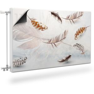 Muralo Osłona Magnetyczna Na Grzejnik Pióra Styl Boho 90cm X 60cm Muralo Osłona Magnetyczna Na Grzejnik Pióra Styl Boho 90cm X 60cm