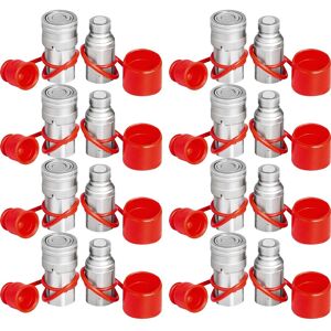 Vevor Szybkozłącze hydrauliczne zawór wtyczka - gniazdo 8 par 1/2' Vevor Szybkozłącze hydrauliczne zawór wtyczka - gniazdo 8 par 1/2'