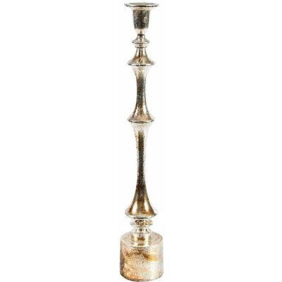 Belldeco Barok old Świecznik wysoki, metalowy, zdobiony, złoto srebrny , 2a Belldeco Barok old Świecznik wysoki, metalowy, zdobiony, złoto srebrny , 2a