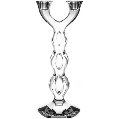 Crystal Julia Duży świecznik kryształowy dwuramienny 33,2 cm Crystal Julia Duży świecznik kryształowy dwuramienny 33,2 cm