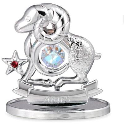 Crystocraft, miniaturka-figurka chromowana Swarovski ZNAK ZODIAKU/Baran, chrom Crystocraft, miniaturka-figurka chromowana Swarovski ZNAK ZODIAKU/Baran, chrom