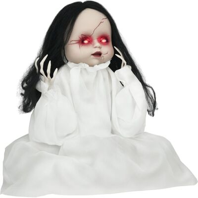 Homcom Dekoracja Halloween 60cm Skacząca Lalka Morderca z Dźwiękiem Homcom Dekoracja Halloween 60cm Skacząca Lalka Morderca z Dźwiękiem