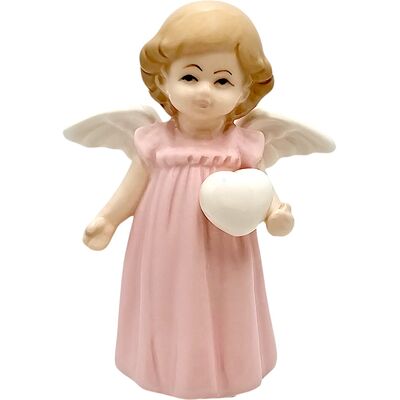 ART Figurka Aniołek Porcelanowy 9,5Cm - Różowy 2525B ART Figurka Aniołek Porcelanowy 9,5Cm - Różowy 2525B