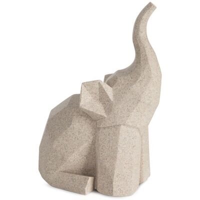 Figurka dekoracyjna Logan 01 18x14x27 Słoń beżowa Eurofirany Figurka dekoracyjna Logan 01 18x14x27 Słoń beżowa Eurofirany