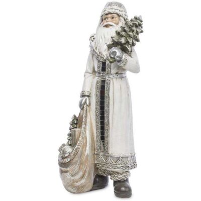 ART Figurka Święty Mikołaj Biały Choinka Worek 31,5 Cm ART Figurka Święty Mikołaj Biały Choinka Worek 31,5 Cm