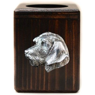 Jamnik II - drewniany świecznik z psem, unikatowa pamiątka po utracie psa, rękodzieło marki Art-Dog Jamnik II - drewniany świecznik z psem, unikatowa pamiątka po utracie psa, rękodzieło marki Art-Dog