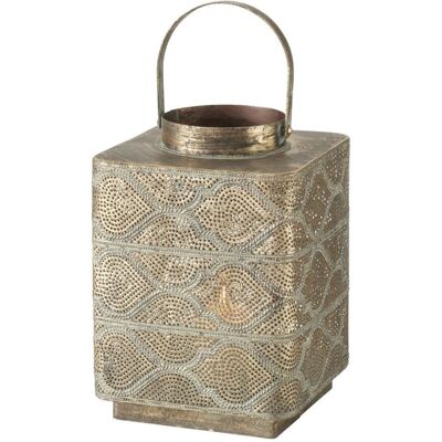 Boltze Lampion orientalny metalowy BALBOA złoty, postarzany Boltze Lampion orientalny metalowy BALBOA złoty, postarzany
