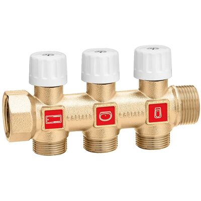 Caleffi 354 Modułowy prosty rozdzielacz - 3/4" - Element systemu grzewczego Caleffi 354 Modułowy prosty rozdzielacz - 3/4" - Element systemu grzewczego