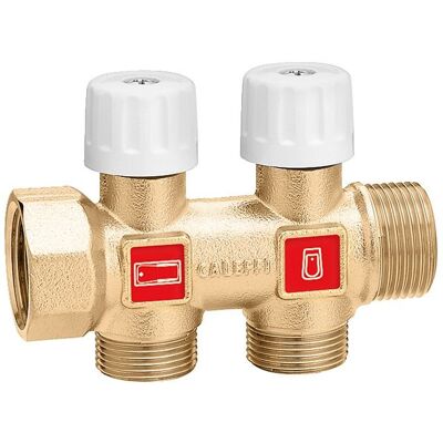 CALEFFI Rozdzielacz z zaworami odcinającymi O3/4'X2 O23P.1,5-18 CALEFFI Rozdzielacz z zaworami odcinającymi O3/4'X2 O23P.1,5-18