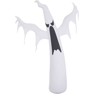 Homcom Samozasysająca dekoracja Halloween, duch LED, biały Homcom Samozasysająca dekoracja Halloween, duch LED, biały