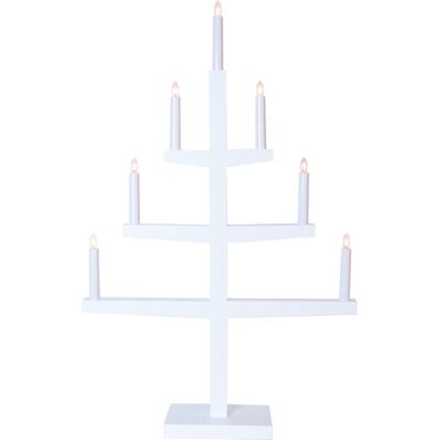 STAR TRADING Świecznik adwentowy drewniany biały TRIPP STAR TRADING Świecznik adwentowy drewniany biały TRIPP