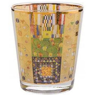 Świecznik szklany Stoclet Frieze 10 cm Gustaw Klimt Goebel Świecznik szklany Stoclet Frieze 10 cm Gustaw Klimt Goebel