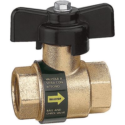 Zawór Caleffi Ballstop z Retencją - Mosiądz 1/2" Zawór Caleffi Ballstop z Retencją - Mosiądz 1/2"