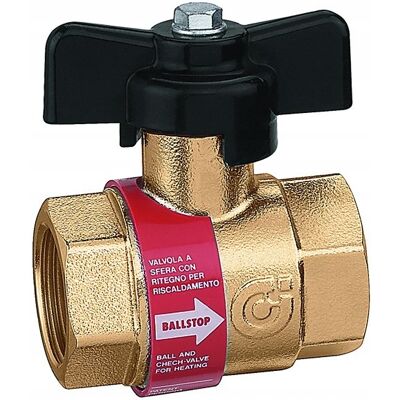 ZAWÓR KULOWY Z ZAWOREM ZWROTNYM BALLSTOP CALEFFI 3/4 CALA ZAWÓR KULOWY Z ZAWOREM ZWROTNYM BALLSTOP CALEFFI 3/4 CALA