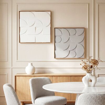 Zestaw 2 dekoracji ściennych HOMCOM 3D, 80 cm, geometryczna dekoracja ścienna, nowoczesna dekoracja ścienna do salonu, sypialni, przedpokoju, w kolo.. Zestaw 2 dekoracji ściennych HOMCOM 3D, 80 cm, geometryczna dekoracja ścienna, nowoczesna dekoracja ścienna do salonu, sypialni, przedpokoju, w kolo..
