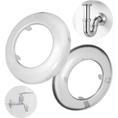 Inny producent Rozeta 2 Sztuki Ø65x38mm Mosiężna Chromowana Ozdobna Stożkowa Osłona Inny producent Rozeta 2 Sztuki Ø65x38mm Mosiężna Chromowana Ozdobna Stożkowa Osłona