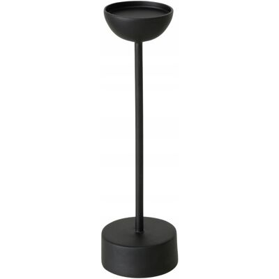 Boltze ŚWIECZNIK CZARNY METALOWY MINIMALISTYCZNY NA JEDNĄ ŚWIECĘ VIMO 30,5X9 CM Boltze ŚWIECZNIK CZARNY METALOWY MINIMALISTYCZNY NA JEDNĄ ŚWIECĘ VIMO 30,5X9 CM