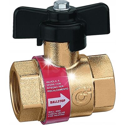 ZAWÓR KULOWY Z ZAWOREM ZWROTNYM BALLSTOP CALEFFI 3/4 CALA ZAWÓR KULOWY Z ZAWOREM ZWROTNYM BALLSTOP CALEFFI 3/4 CALA