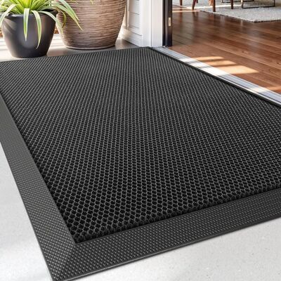 Inny producent Dexi Wycieraczka 43 X 76 Cm, Antypoślizgowe Wycieraczki, Niski Profil, Zmywalne Wycieraczki Wewnętrzne I Zewnętrzne Do Wejścia, Tarasu, Ogrodu, Czarna Inny producent Dexi Wycieraczka 43 X 76 Cm, Antypoślizgowe Wycieraczki, Niski Profil, Zmywalne Wycieraczki Wewnętrzne I Zewnętrzne Do Wejścia, Tarasu, Ogrodu, Czarna