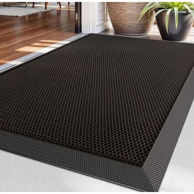 Inny producent Mata Pod Drzwi 60x90cm Antypoślizgowa Wycieraczka Zewnętrzna Brązowa Inny producent Mata Pod Drzwi 60x90cm Antypoślizgowa Wycieraczka Zewnętrzna Brązowa