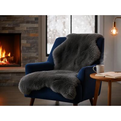 Inny producent Futro 60x90cm Szare Puszyste Miękkie Jagnięce Dekoracja Dywanik Inny producent Futro 60x90cm Szare Puszyste Miękkie Jagnięce Dekoracja Dywanik