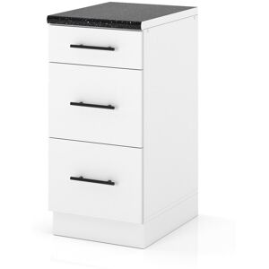 Hurtownia Mebli Szafka Kuchenna Stojąca Z Blatem 3 Szuflady 40cm Spremium Biały Mat Hurtownia Mebli Szafka Kuchenna Stojąca Z Blatem 3 Szuflady 40cm Spremium Biały Mat