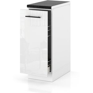 Hurtownia Mebli Szafka Kuchenna Stojąca Z Blatem Szafka Cargo 30cm Spremium Biały Połysk Hurtownia Mebli Szafka Kuchenna Stojąca Z Blatem Szafka Cargo 30cm Spremium Biały Połysk