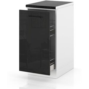 Hurtownia Mebli Szafka Kuchenna Stojąca Z Blatem Szafka Cargo 40cm Spremium Czarny Połysk Hurtownia Mebli Szafka Kuchenna Stojąca Z Blatem Szafka Cargo 40cm Spremium Czarny Połysk