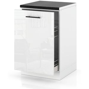 Hurtownia Mebli Szafka Kuchenna Stojąca Z Blatem Szafka Cargo 50cm Spremium Biały Połysk Hurtownia Mebli Szafka Kuchenna Stojąca Z Blatem Szafka Cargo 50cm Spremium Biały Połysk