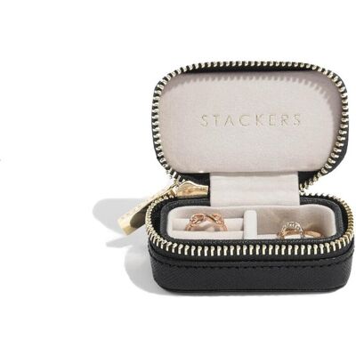 Etui podróżne na pierścionki (czarne) Petite Stackers Etui podróżne na pierścionki (czarne) Petite Stackers