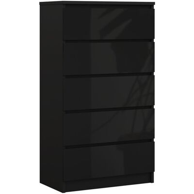 LIVING - 3XE - Czarny Mat - Komoda z Szufladami LIVING - 3XE - Czarny Mat - Komoda z Szufladami
