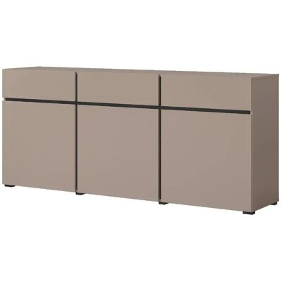 Helvetia Komoda CROSS 3D3S 180cm congo/czarna Helvetia Komoda CROSS 3D3S 180cm congo/czarna
