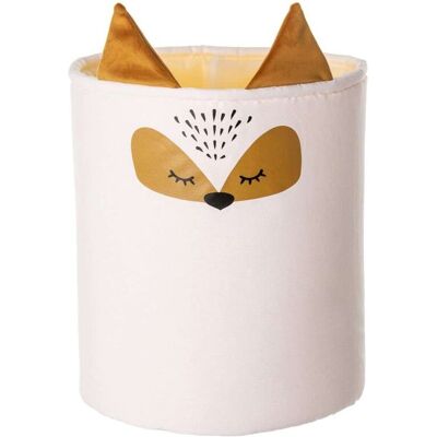 Yellow Tipi Kosz na zabawki Happy Band - Fox 30x40cm, 30x30x40cm Yellow Tipi Kosz na zabawki Happy Band - Fox 30x40cm, 30x30x40cm