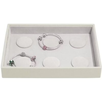 Organizer na 6 bransoletek charms (beżowy) Classic Stackers Organizer na 6 bransoletek charms (beżowy) Classic Stackers