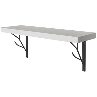 ART Półka Ścienna Mdf Tree Biała 60 Cm Dekoracyjna Do Sypialni Salonu ART Półka Ścienna Mdf Tree Biała 60 Cm Dekoracyjna Do Sypialni Salonu