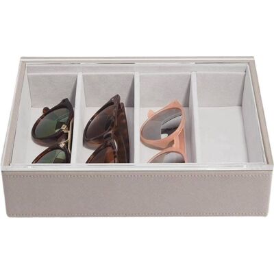 Stackers - Classic 4-komorowy - Taupe - Etui na okulary Stackers - Classic 4-komorowy - Taupe - Etui na okulary