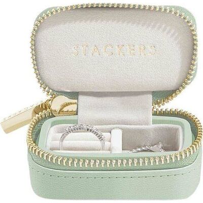 Stackers - Travel petite - szałwiowa zieleń - szkatułka na biżuterię Stackers - Travel petite - szałwiowa zieleń - szkatułka na biżuterię