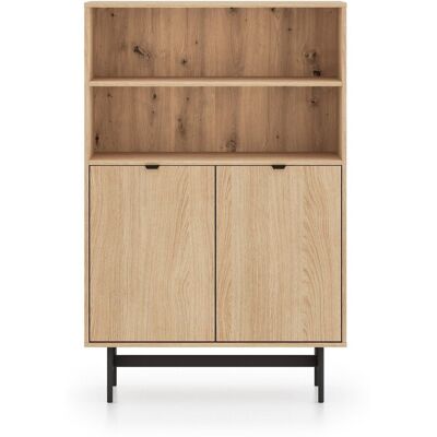 Selsey Regał dwudrzwiowy Heggers z dwoma wnękami 92 cm dąb mavelie Selsey Regał dwudrzwiowy Heggers z dwoma wnękami 92 cm dąb mavelie